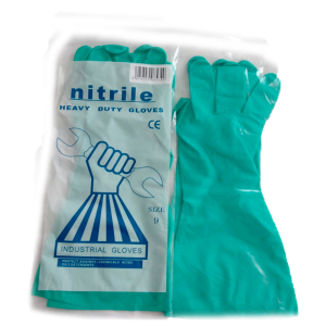 Guante de Nitrilo color verde (valor par)  Tallas 7 -8 - 9 -10