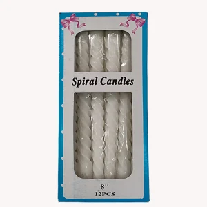 Vela espiral blanca