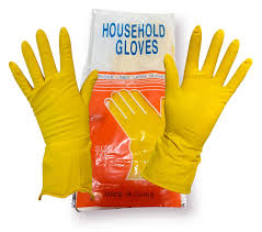 Guante Domestico Amarillo Tallas S -M - L - XL
