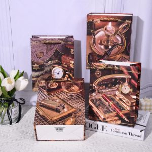 Bolsas de regalo Mod W3197 (valor es por docena que trae 4 modelos) Tamaños  mediano - grande