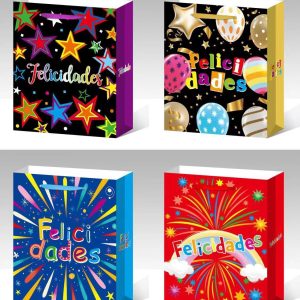 Bolsas de regalo Mod Y1027 (valor es por docena que trae 4 modelos) Tamaños chico - mediano - grande